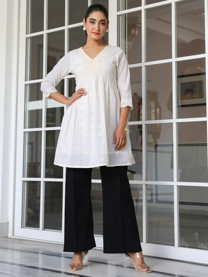 Elegant Embroidery Top – Sunrise Collection