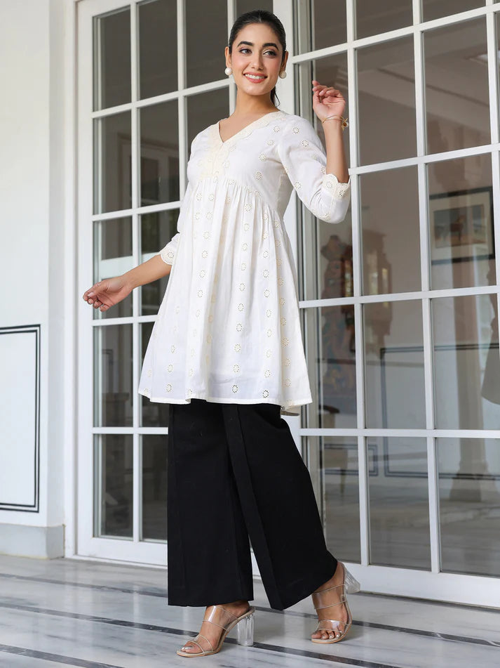 Elegant Embroidery Top – Sunrise Collection