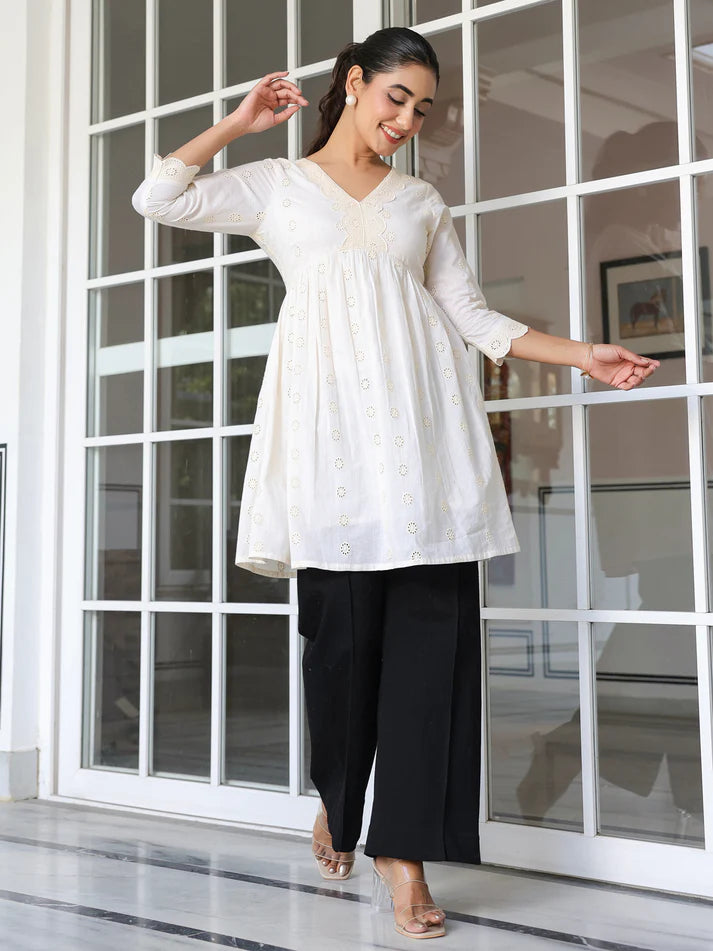 Elegant Embroidery Top – Sunrise Collection