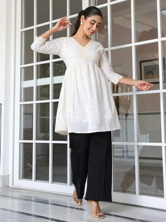 Elegant Embroidery Top – Sunrise Collection