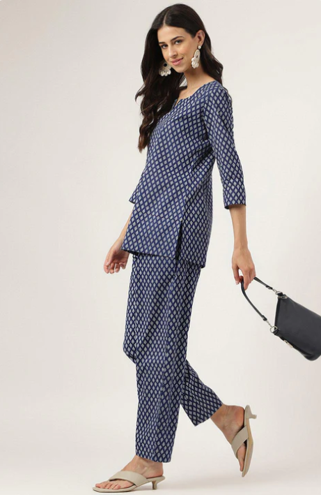 Sunrise Collection Blue Printed Loungewear/Nightwear