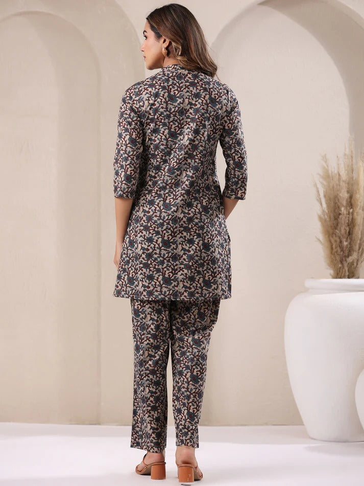 ✨ Sunrise Collection – Elegant Printed Kurta with Palazzo Set ✨