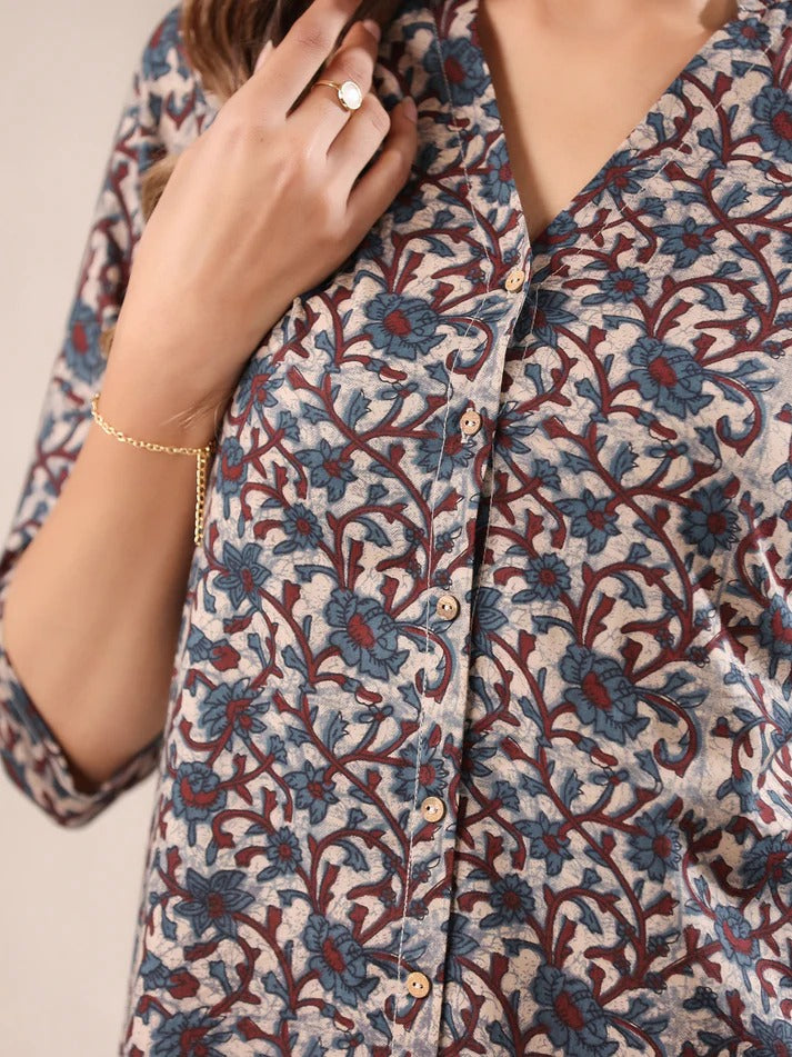 ✨ Sunrise Collection – Elegant Printed Kurta with Palazzo Set ✨